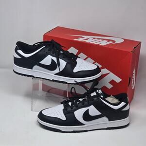 Men's Nike Dunk Low Retro Shoes '80s Color Block Panda Leather, DD1391-100 S 12